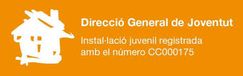 Direcció General de Joventut. Instal·lació juvenil registrada amb el número CC000175